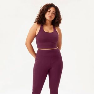 Girlfriend Collective Paloma bra and compressive leggings